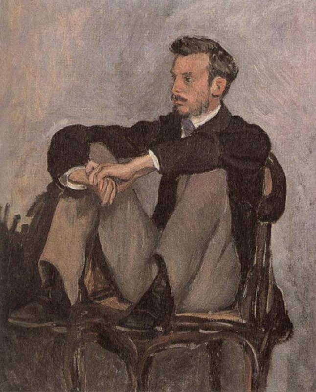 Frederic Bazille Portrait of Renoir oil painting image